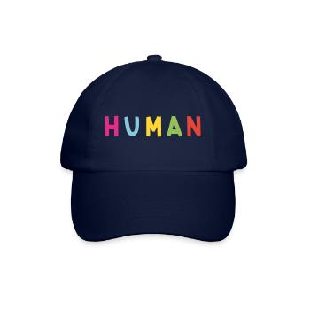 Fröhlicher Aufdruck Human - Baseballkappe - Blau/Blau - Vorne