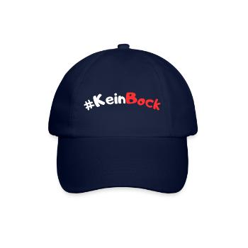 Kein Bock - Baseballkappe - Blau/Blau - Vorne