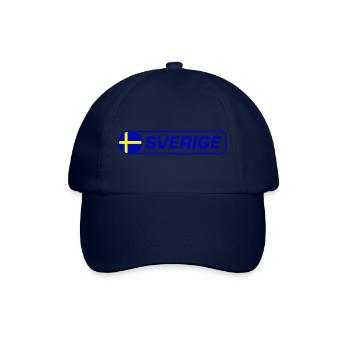 Schweden Flagge Sverige - Baseballkappe - Blau/Blau - Vorne