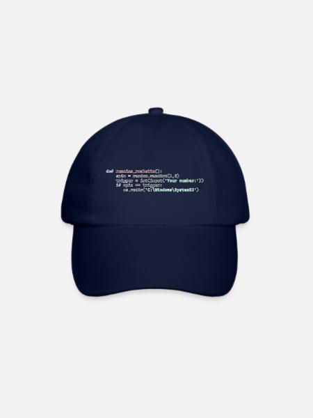 Python Russisches Roulette - Baseballkappe - Blau/Blau