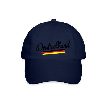 Deutschland - Germany - Bundesrepublik -Flagge BRD - Baseballkappe - Blau/Blau - Vorne