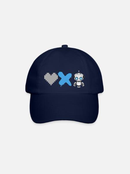 Love Death robot - Baseballkappe - Blau/Blau