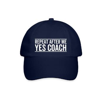 Wiederholen Sie nach mir Ja Coach - Baseballkappe - Blau/Blau - Vorne