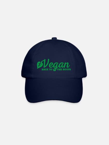 Vegan - Baseballkappe - Blau/Blau