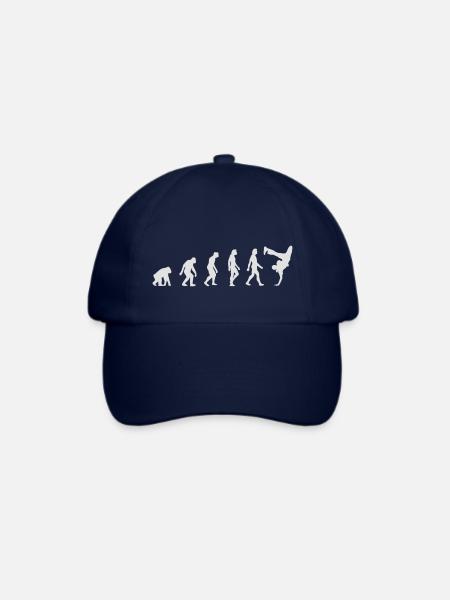 Die Evolution des Breakdancing - Baseballkappe - Blau/Blau