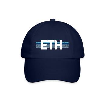 Ethereum Eth Crypto Kryptowährung - Baseballkappe - Blau/Blau - Vorne