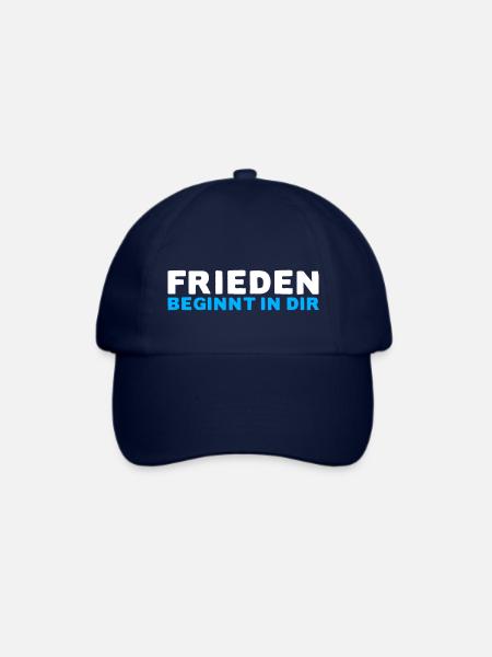 FRIEDEN BEGINNT IN DIR - Baseballkappe - Blau/Blau