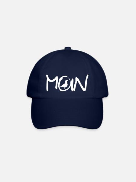 Moin mit Möwe - Baseballkappe - Blau/Blau