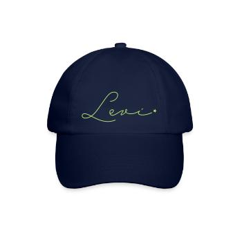 Name Levi - Baseballkappe - Blau/Blau - Vorne