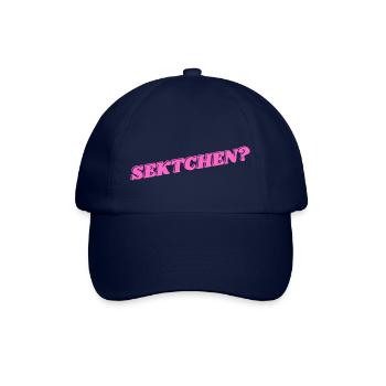 Sektchen? Ein Sekt geht immer. - Baseballkappe - Blau/Blau - Vorne