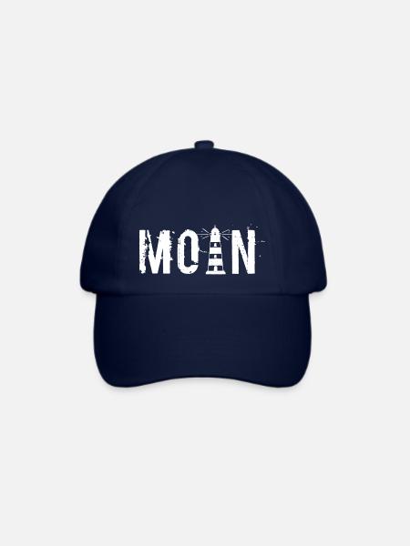 Moin - Leuchtturm weiß - Baseballkappe - Blau/Blau