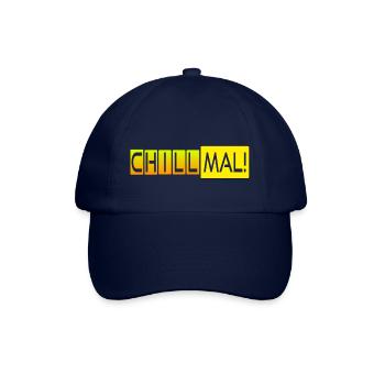 Chill mal! - Baseballkappe - Blau/Blau - Vorne