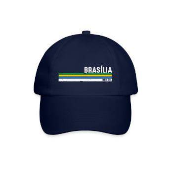 Vintage Brasília Brasil - Zeigen Sie Ihre Wurzeln, - Baseballkappe - Blau/Blau - Vorne