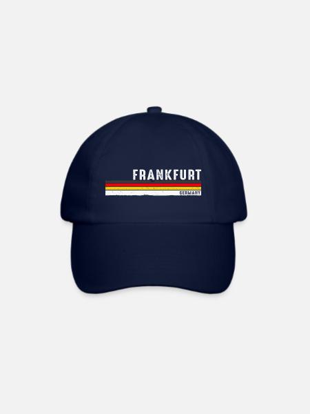 Vintage Frankfurt Deutschland Heritage - Retro - Baseballkappe - Blau/Blau