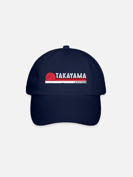 Takayama Japan Vintage Design für Kultur und Kultur - Baseballkappe - Blau/Blau