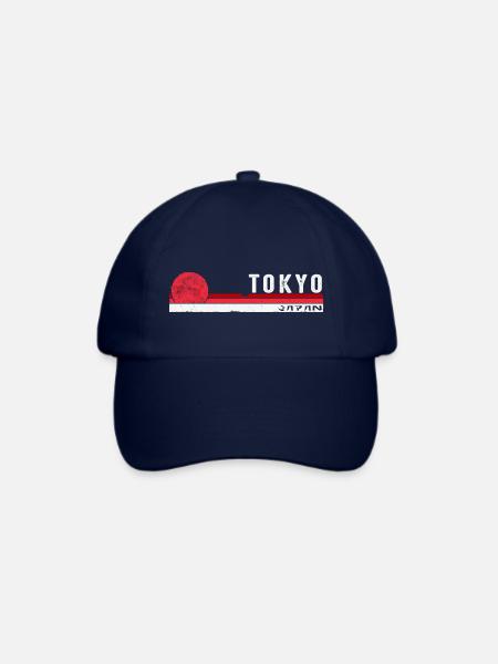 Tokio Japan Japanisches Souvenir für Asia Lover Men - Baseballkappe - Blau/Blau