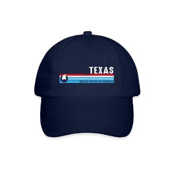 Texas Lone Star State Est 1845 Vintage Klassiker - Baseballkappe - Blau/Blau - Vorne