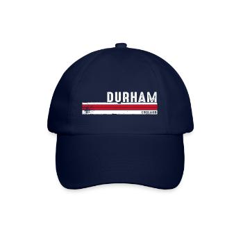 Durham England Vintage Design für Heritage-Liebhaber - Baseballkappe - Blau/Blau - Vorne