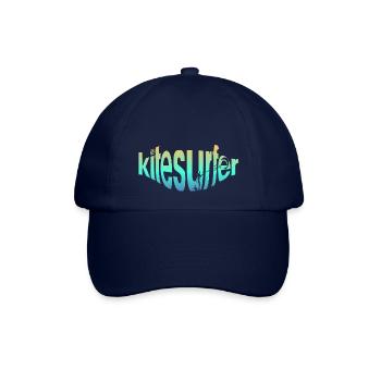 Kitesurfer in Schrift - Baseballkappe - Blau/Blau - Vorne