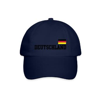 Deutschland Flagge - Germany-BRD-Fahne-Flagge - Baseballkappe - Blau/Blau - Vorne