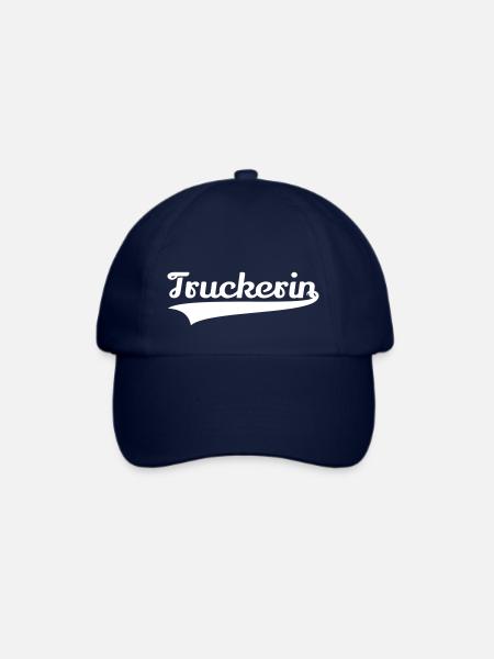 Truckerin Truck LKW Fahrerin Berufskraftfahrerin - Baseballkappe - Blau/Blau