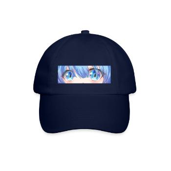 Anime Augen Kawaii Sexy Manga Ecchi Blau Waifu - Baseballkappe - Blau/Blau - Vorne