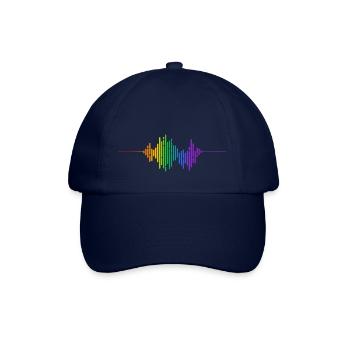 Regenbogen-Schallwelle - Baseballkappe - Blau/Blau - Vorne
