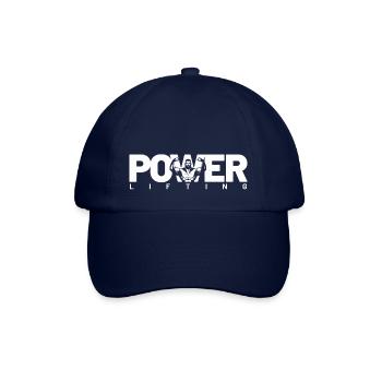 power lifting weiss - Baseballkappe - Blau/Blau - Vorne