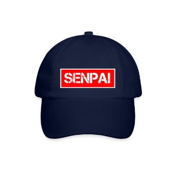 Senpai Schriftzug Anime Love - Baseballkappe - Blau/Blau - Vorne