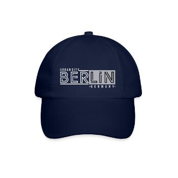 Berlin Berliner Urban City Style Schriftzug Design - Baseballkappe - Blau/Blau - Vorne