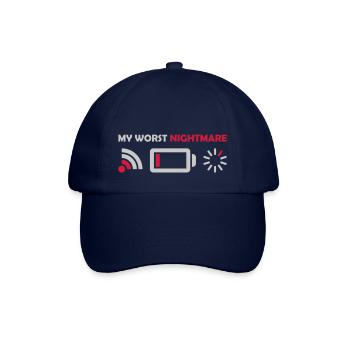 My worst nightmare Logos - Baseballkappe - Blau/Blau - Vorne
