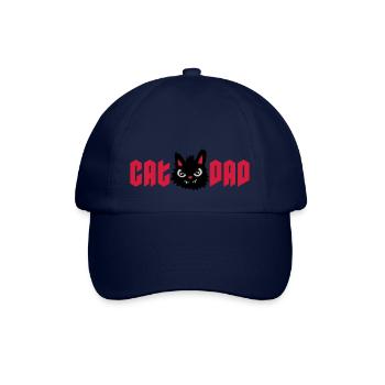 Wilder Kater Cat Dad - Baseballkappe - Blau/Blau - Vorne