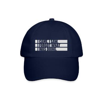 I came saw forget - Baseballkappe - Blau/Blau - Vorne