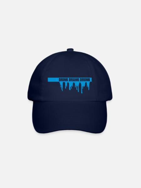 drink drank drunk Zitat - Baseballkappe - Blau/Blau