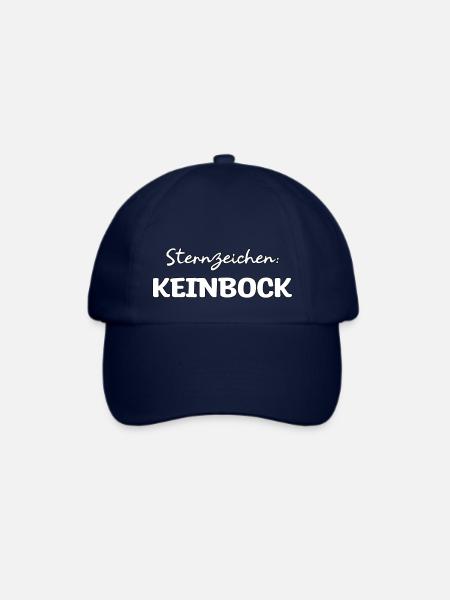 Sternzeichen kein Bock Geburtstag Geschenk - Baseballkappe - Blau/Blau