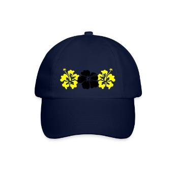 Hibiskus Flowers - Baseballkappe - Blau/Blau - Vorne