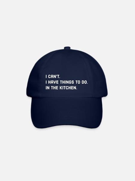 Küche Spruch - Baseballkappe - Blau/Blau