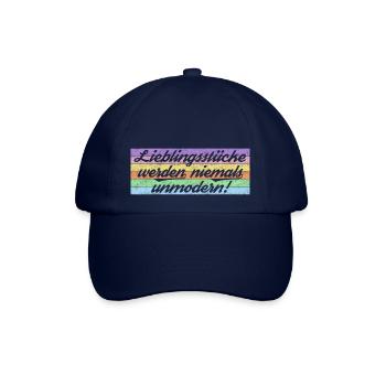 Lieblingsstücke werden niemals unmodern - Baseballkappe - Blau/Blau - Vorne
