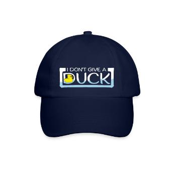 Lustig Ich gebe keine Ente Gummienten Sarkasmus - Baseballkappe - Blau/Blau - Vorne