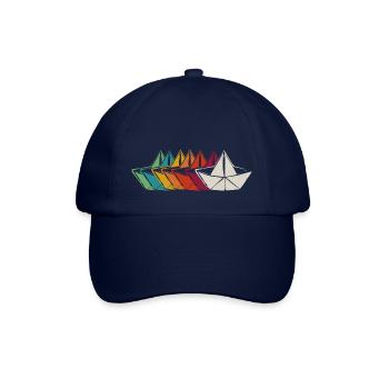 Papierboot Kapitän - Baseballkappe - Blau/Blau - Vorne