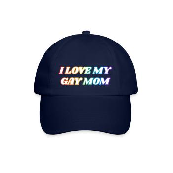 Ich liebe meine schwule Mutter - Baseballkappe - Blau/Blau - Vorne
