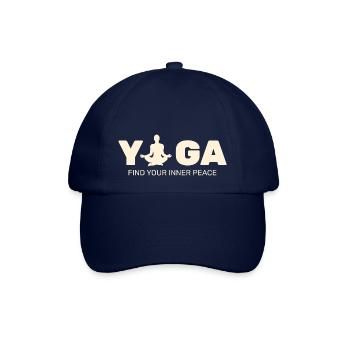 Yoga innerer Frieden Entspannung Frauen - Baseballkappe - Blau/Blau - Vorne