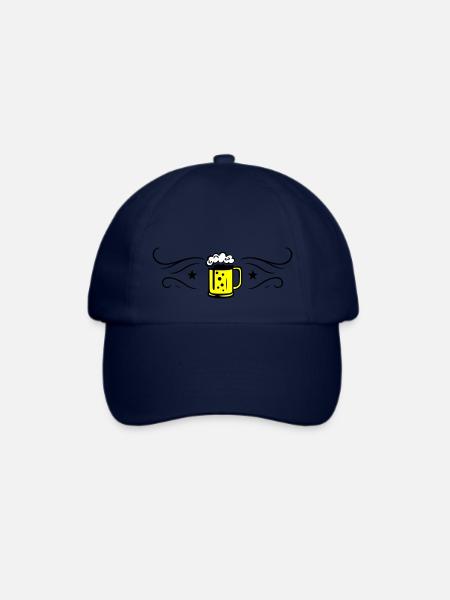Bier Bierkrug Symbol - Baseballkappe - Blau/Blau