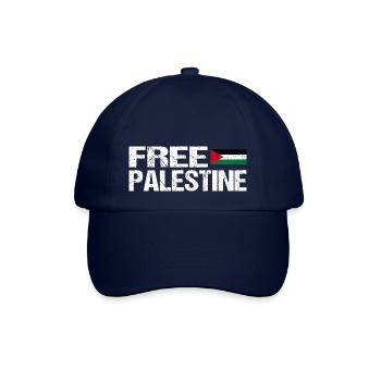 Free palestine - Baseballkappe - Blau/Blau - Vorne