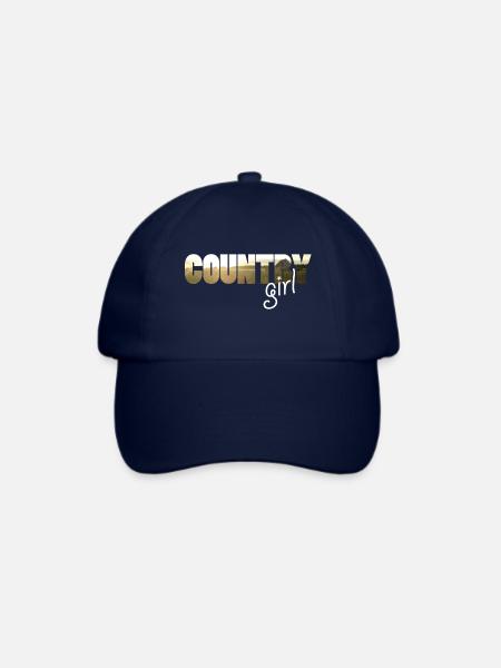 Girl country - Baseballkappe - Blau/Blau