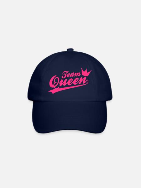 Team Queen - Bridalshower - JGA - Baseballkappe - Blau/Blau
