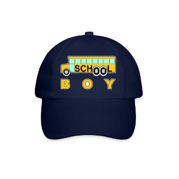 schule school boy schule schulbus #schule %schule - Baseballkappe - Blau/Blau - Vorne