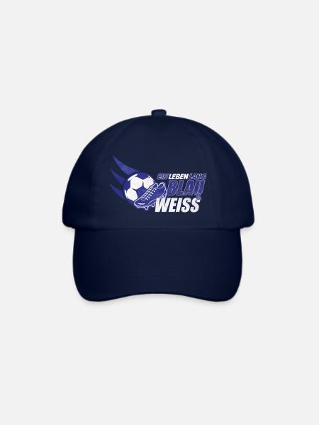 Blau & Weiss ein Leben Lang Geschenkidee - Baseballkappe - Blau/Blau