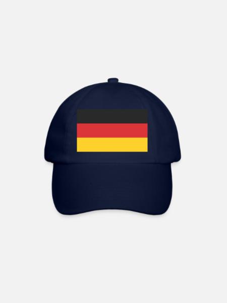 Deutschland Flagge - Baseballkappe - Blau/Blau