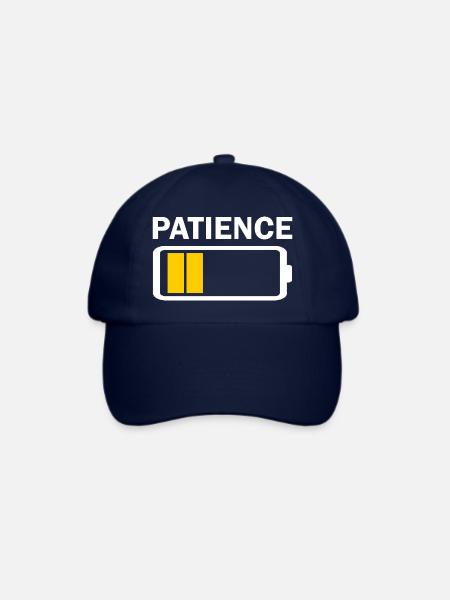 Patience Low Batterie - Baseballkappe - Blau/Blau